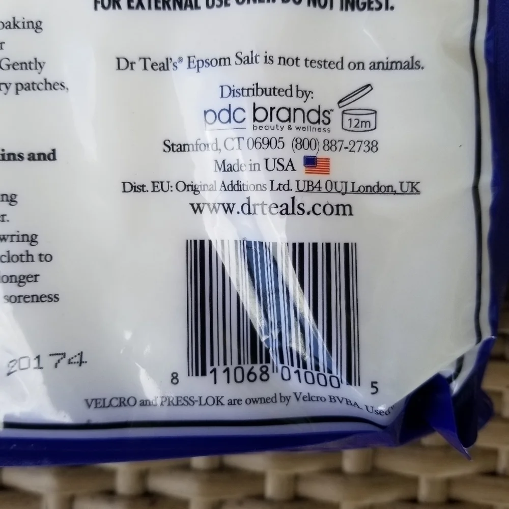 Dr. Teals Epsom Salt Lavender 3LB Bag Purple Bath Soak